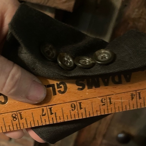 Burberry Men Dark Grey Stripe Blazer Size 40R EUC - Picture 13 of 13